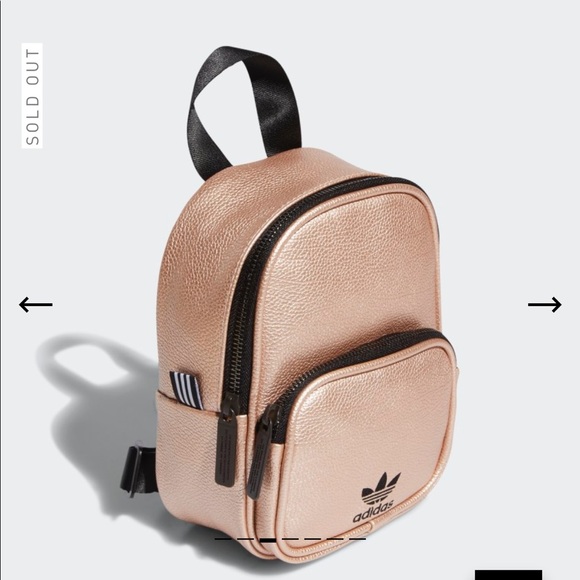 Adidas originals rose gold leather mini backpack - Picture 3 of 8